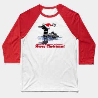 Merry Christmas Loon Baseball T-Shirt